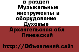  в раздел : Музыкальные инструменты и оборудование » Духовые . Архангельская обл.,Пинежский 